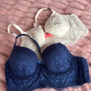 Set of 2 Victoria’s Secret Bustier Style Bras 36A